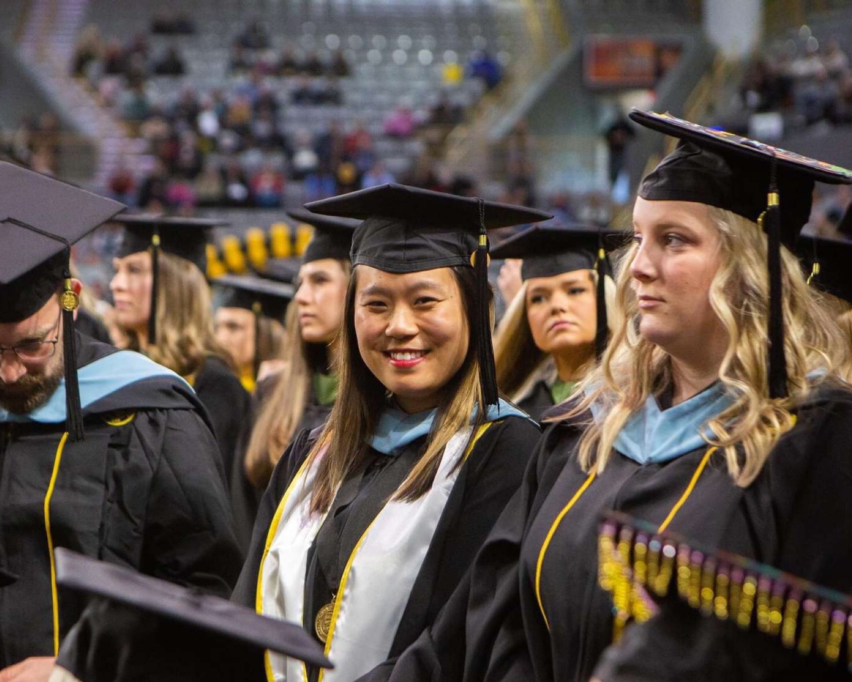Jordan Dennison at her master's graduation
